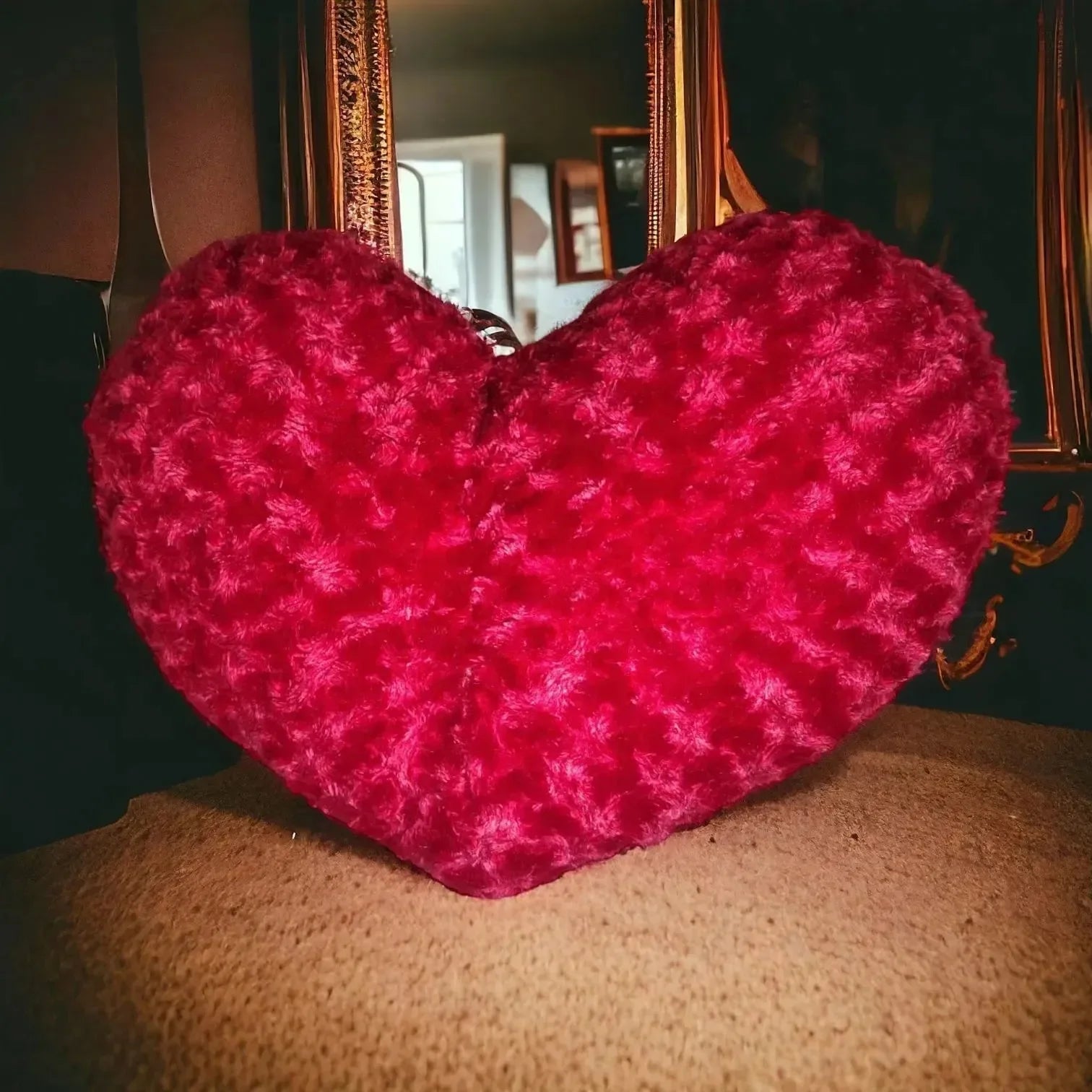 Rose Heart Plush Pillow (45 cm) - Bear Hugs