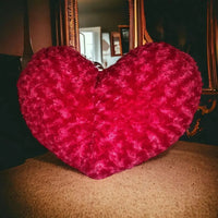 Rose Heart Plush Pillow (45 cm) - Bear Hugs