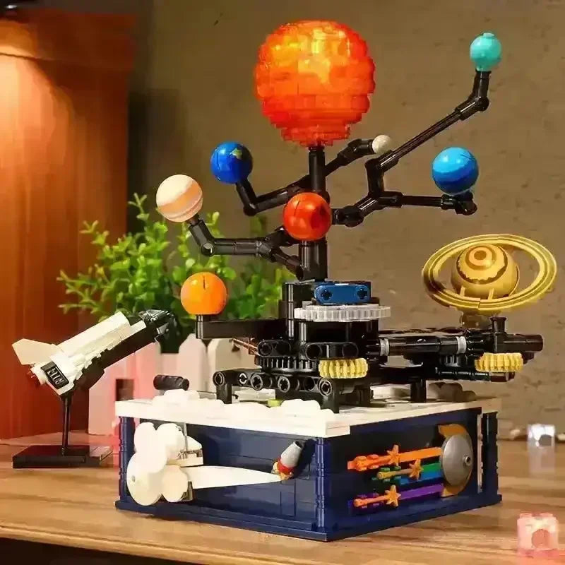 Rotating Blocks Panel Rotating Solar System Building Blocks Set
