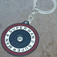 Rotating Superman Logo Keychain - Bear Hugs
