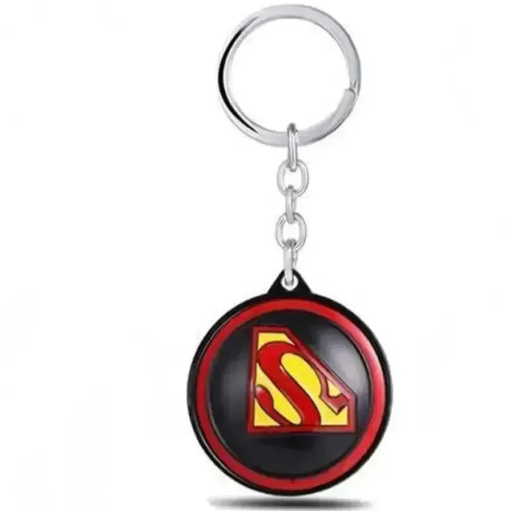 Rotating Superman Logo Keychain - Bear Hugs