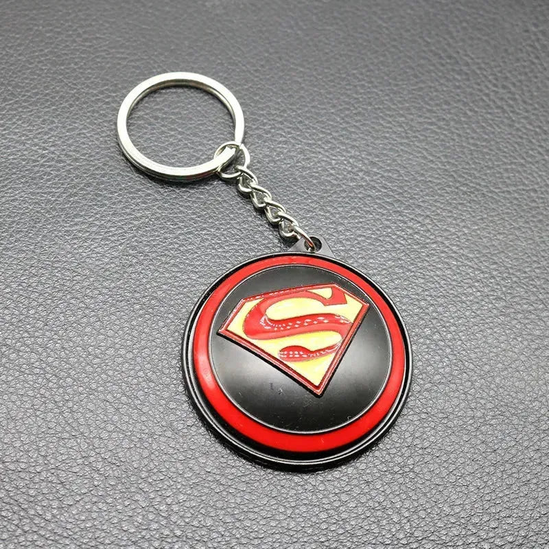 Rotating Superman Logo Keychain - Bear Hugs