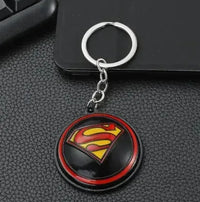 Rotating Superman Logo Keychain - Bear Hugs