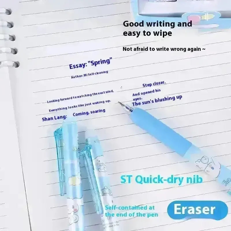 Sanrio & Egg Party Erasable Gel Pen (Set of 6) - Bear Hugs