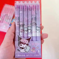 Sanrio & Egg Party Erasable Gel Pen (Set of 6) - Bear Hugs
