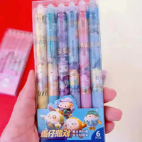 Sanrio & Egg Party Erasable Gel Pen (Set of 6) - Bear Hugs