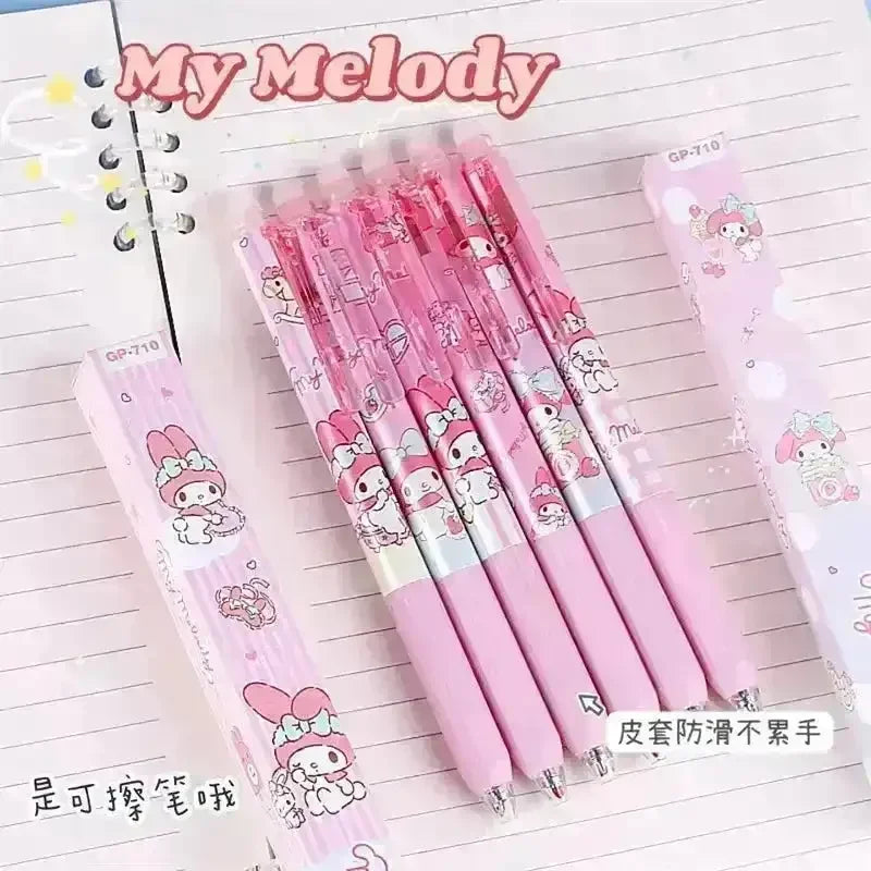 Sanrio & Egg Party Erasable Gel Pen (Set of 6) - Bear Hugs