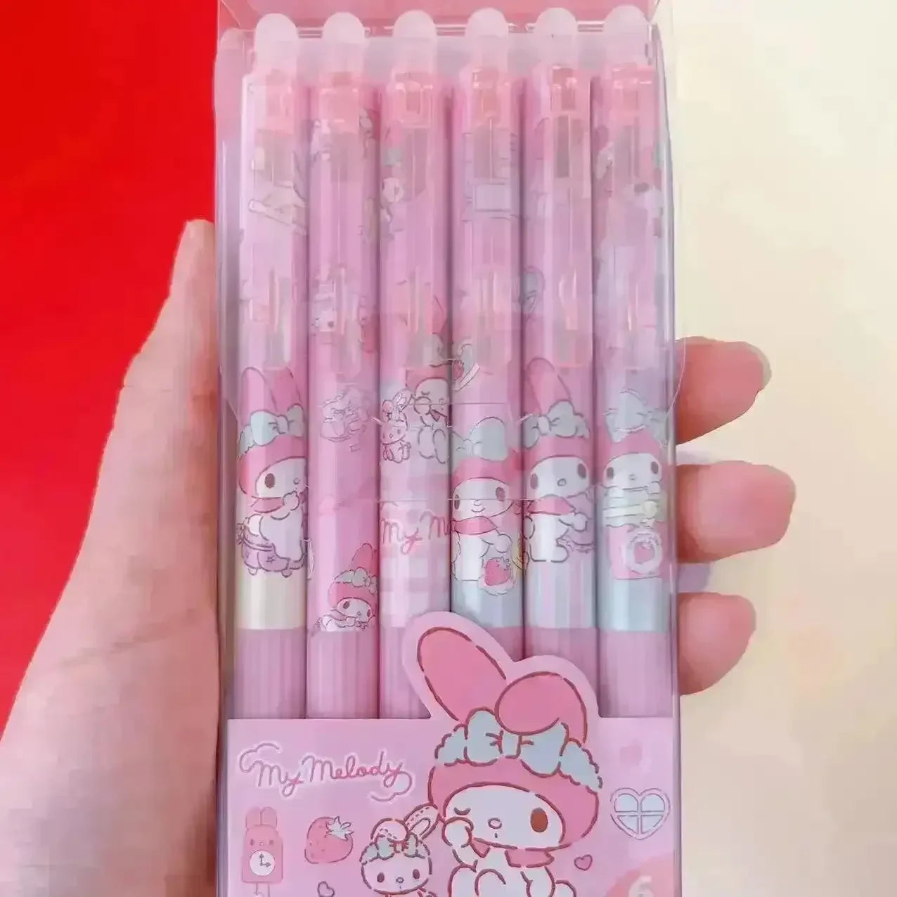 Sanrio & Egg Party Erasable Gel Pen (Set of 6) - Bear Hugs