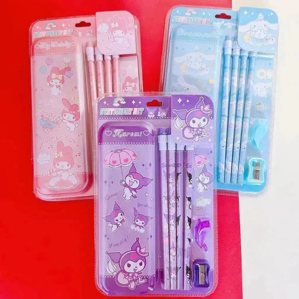 Sanrio Anime Pencil Stationery Set - Bear Hugs