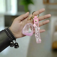 Sanrio Aqua-Charm Acrylic Liquid Keychain - Bear Hugs