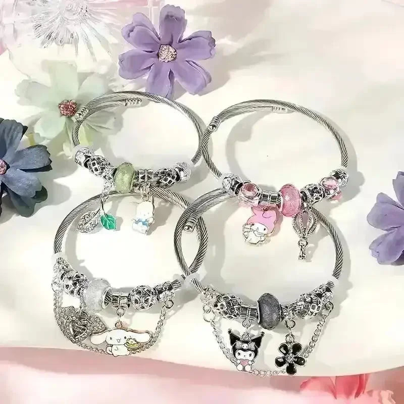 Sanrio Beaded Charm Bracelet - Bear Hugs