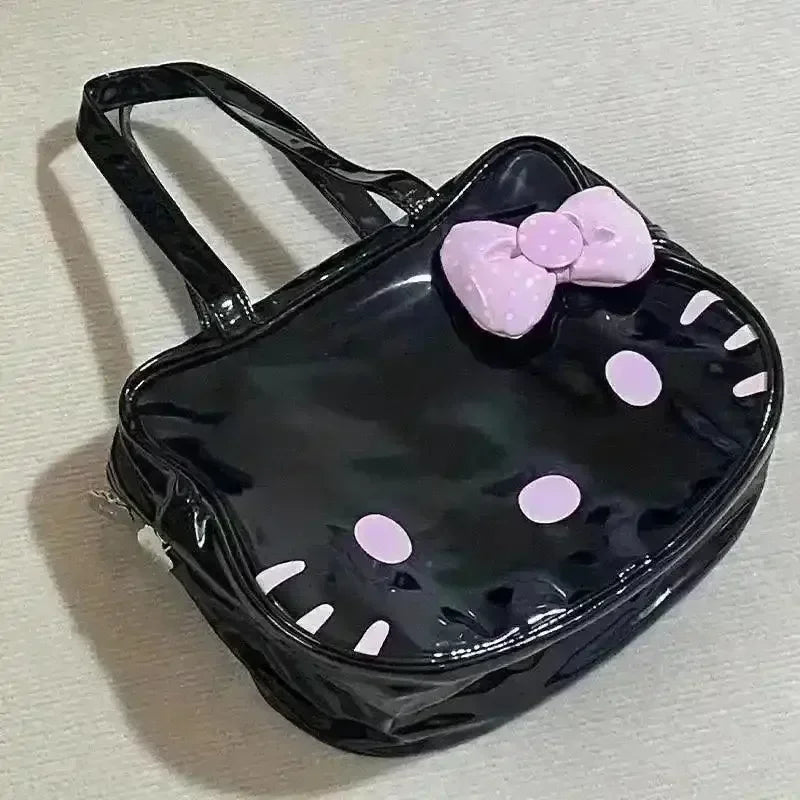 Sanliou Black Hello Kitty Tote Bag
