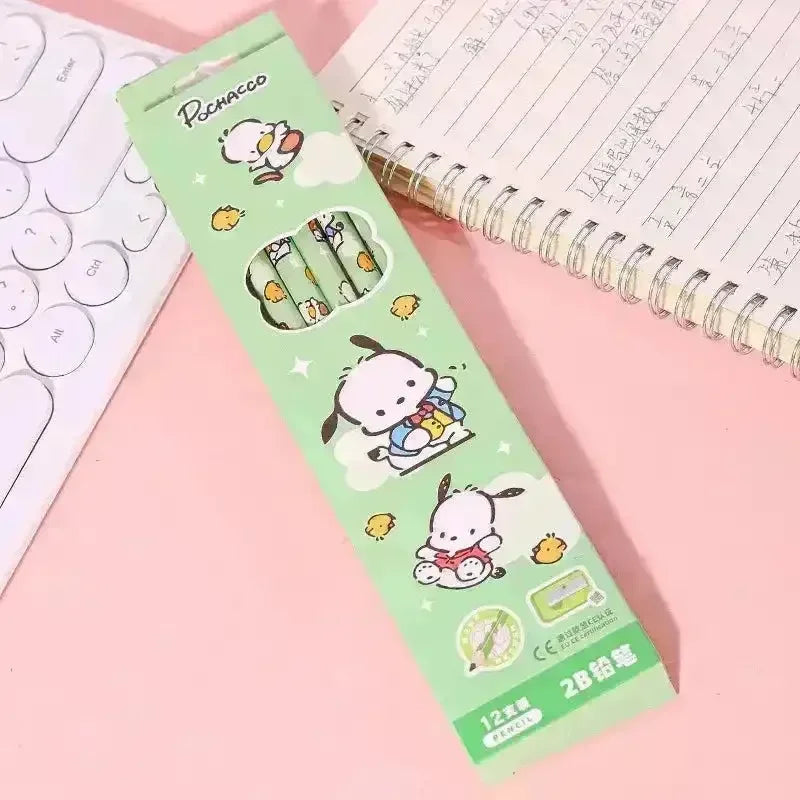 Sanrio Boxed Pencil Set (12 Pcs) - Bear Hugs