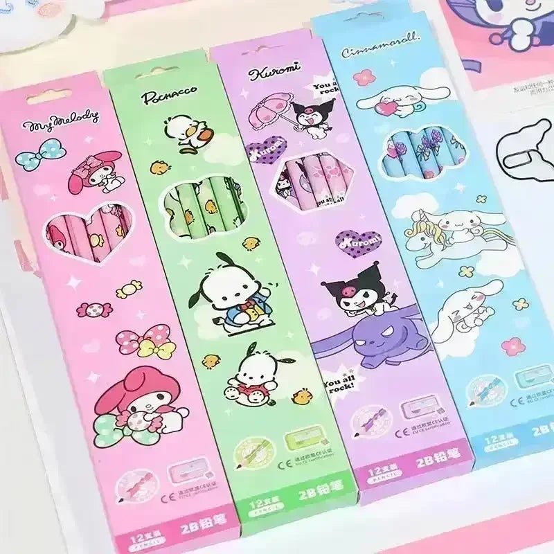 Sanrio Boxed Pencil Set (12 Pcs) - Bear Hugs
