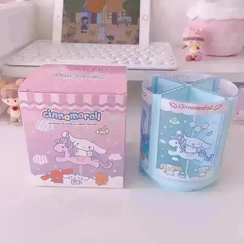 Sanrio Carousel Rotating Pen Holder - Bear Hugs