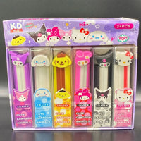 Sanrio Character Cap Long Slice Eraser Set - Bear Hugs