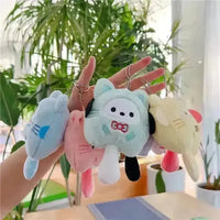 Sanrio Character Cat Cosplay Plush Keychain - Bear Hugs