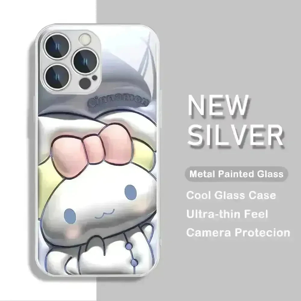Sanrio Characters Metallic Color Case (For iPhones) - Bear Hugs