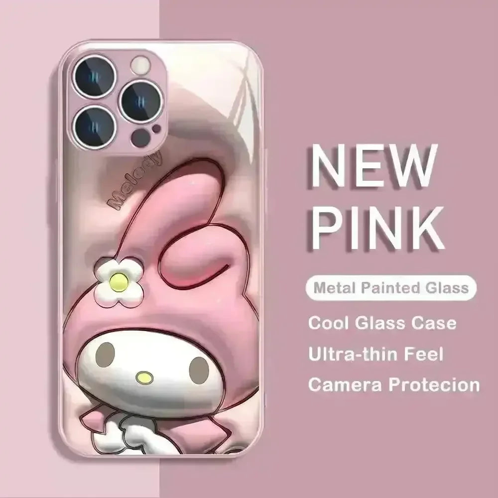 Sanrio Characters Metallic Color Case (For iPhones) - Bear Hugs
