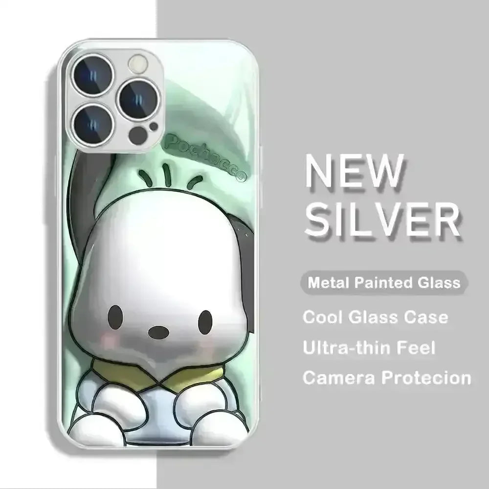 Sanrio Characters Metallic Color Case (For iPhones) - Bear Hugs