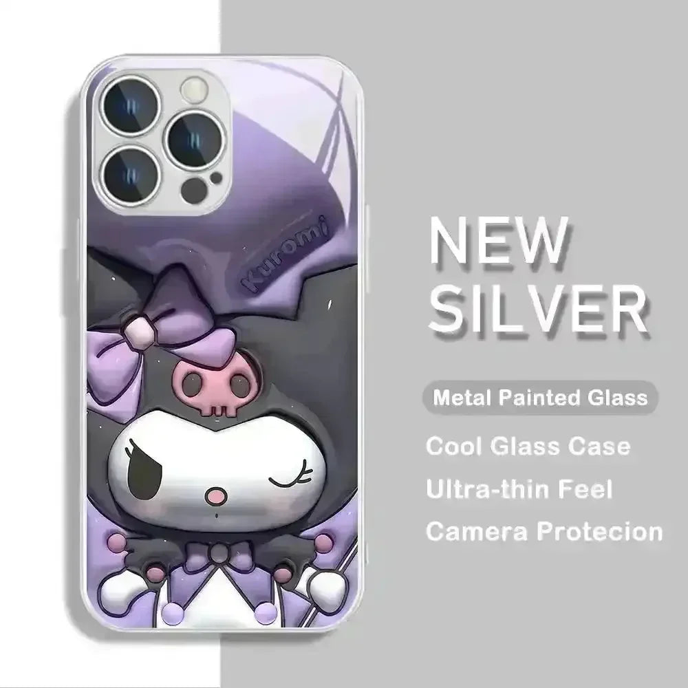 Sanrio Characters Metallic Color Case (For iPhones) - Bear Hugs
