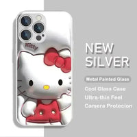 Sanrio Characters Metallic Color Case (For iPhones) - Bear Hugs
