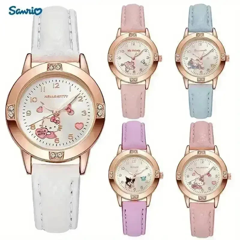 Sanrio Characters Rose Gold Diamond Watch - Bear Hugs