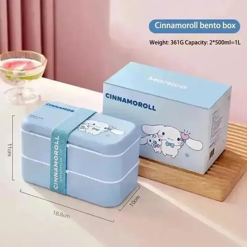 Sanrio Double Layer Bento Box - Bear Hugs