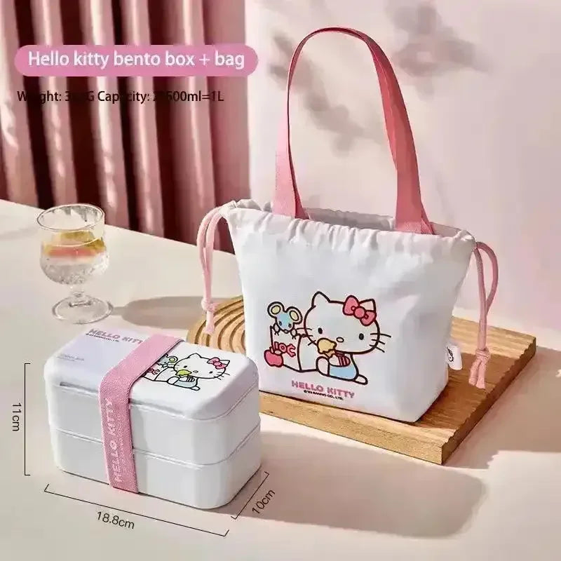 Sanrio Double Layer Bento Box - Bear Hugs
