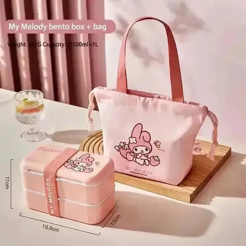 Sanrio Double Layer Bento Box - Bear Hugs