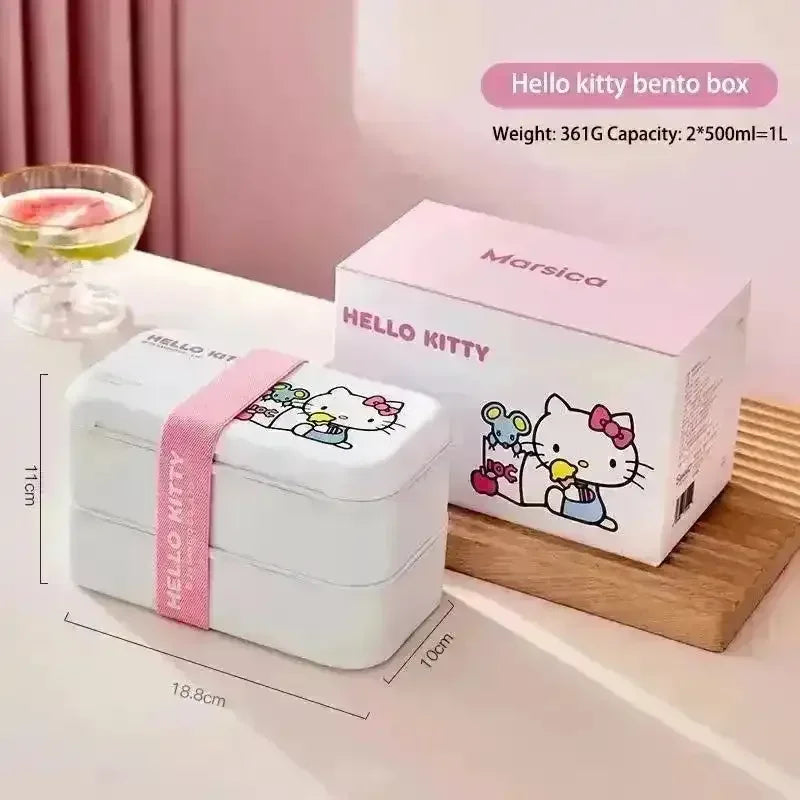 Sanrio Double Layer Bento Box - Bear Hugs