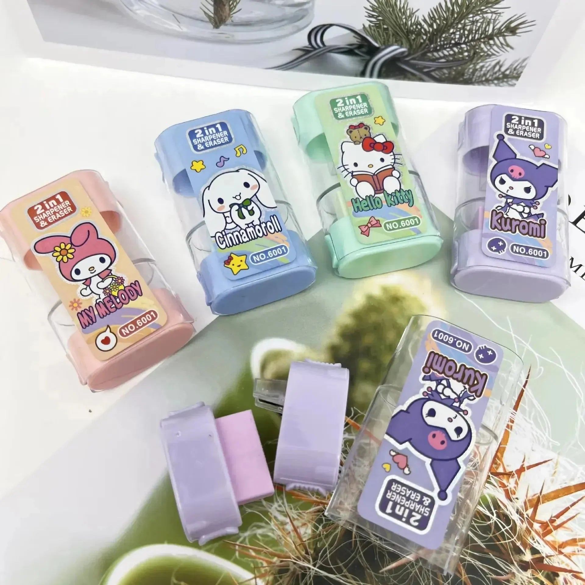 Sanrio Duo Magic Sharpener & Eraser - Bear Hugs
