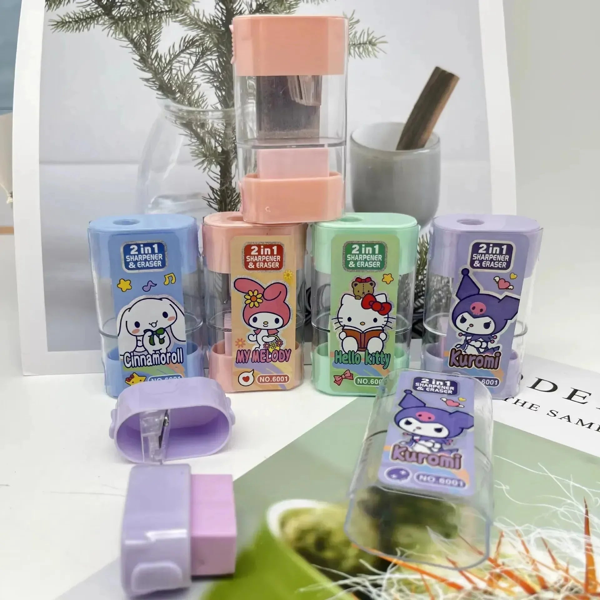 Sanrio Duo Magic Sharpener & Eraser - Bear Hugs