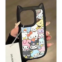 Sanrio Family Cat Ears Phone Case (For iPhones) - Bear Hugs