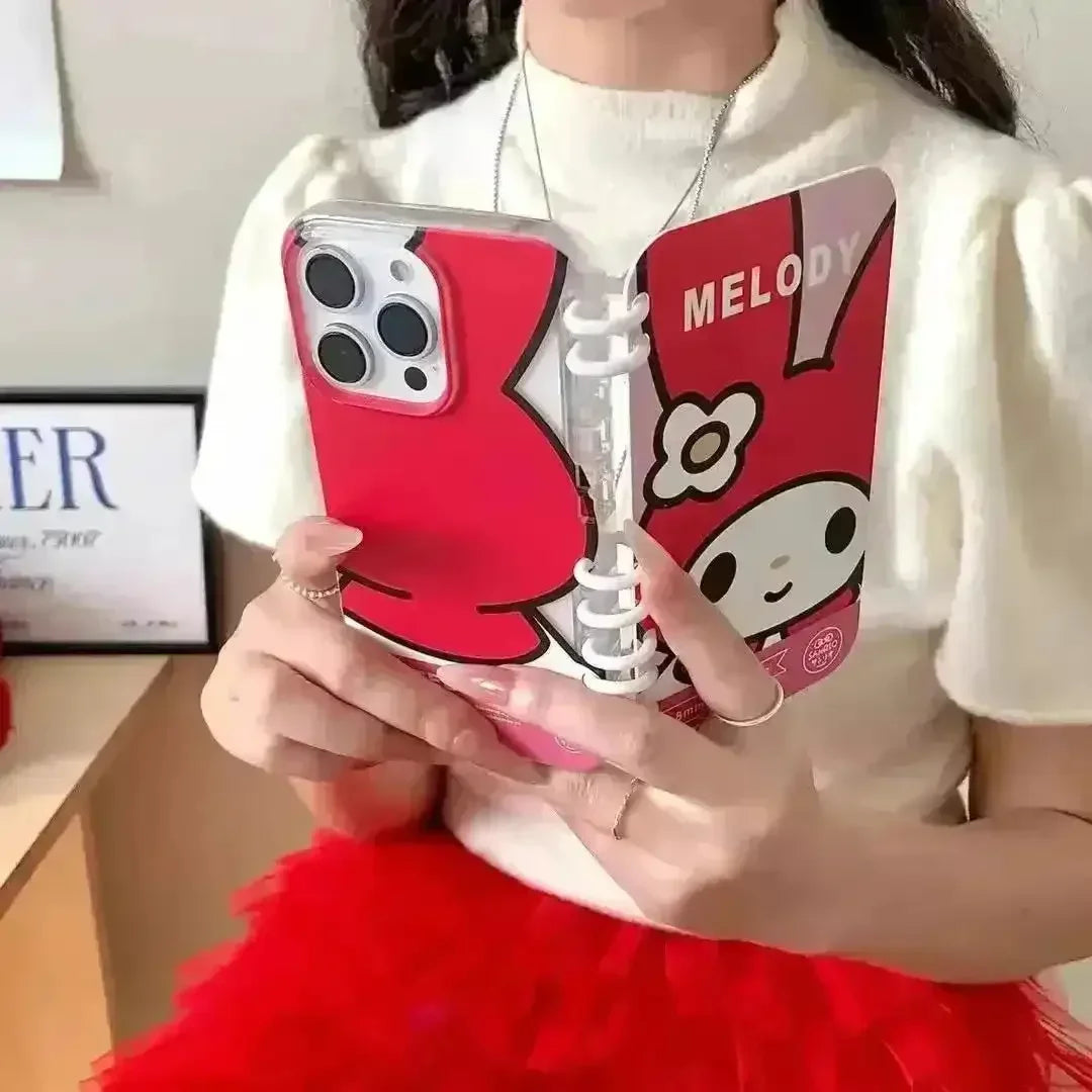 Sanrio Flip Book Folding Case (For iPhones) - Bear Hugs