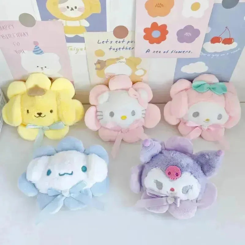 Sanrio Flower Series Plush Keychain - Bear Hugs