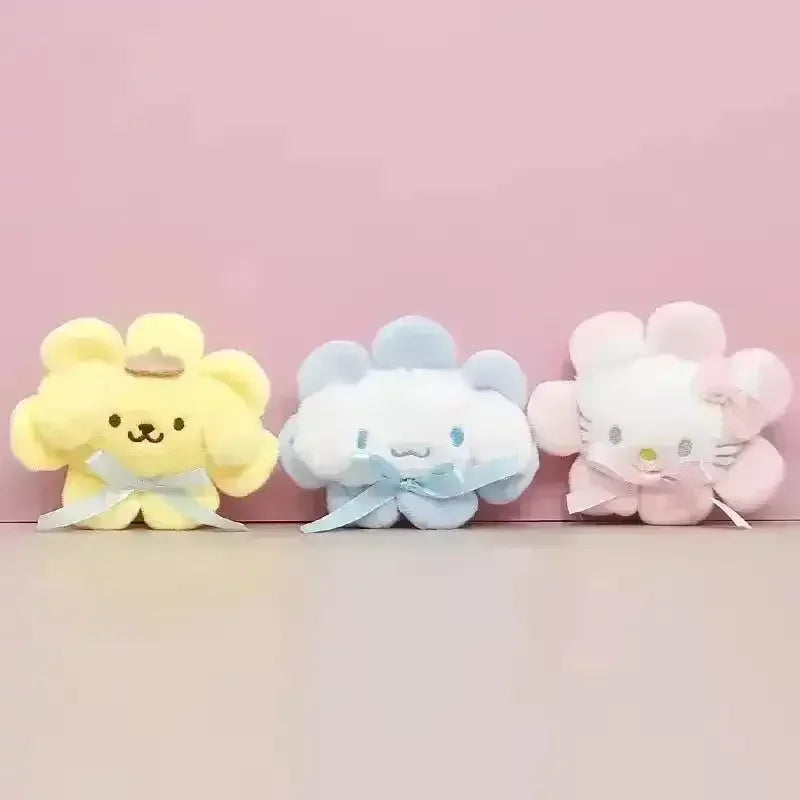 Sanrio Flower Series Plush Keychain - Bear Hugs