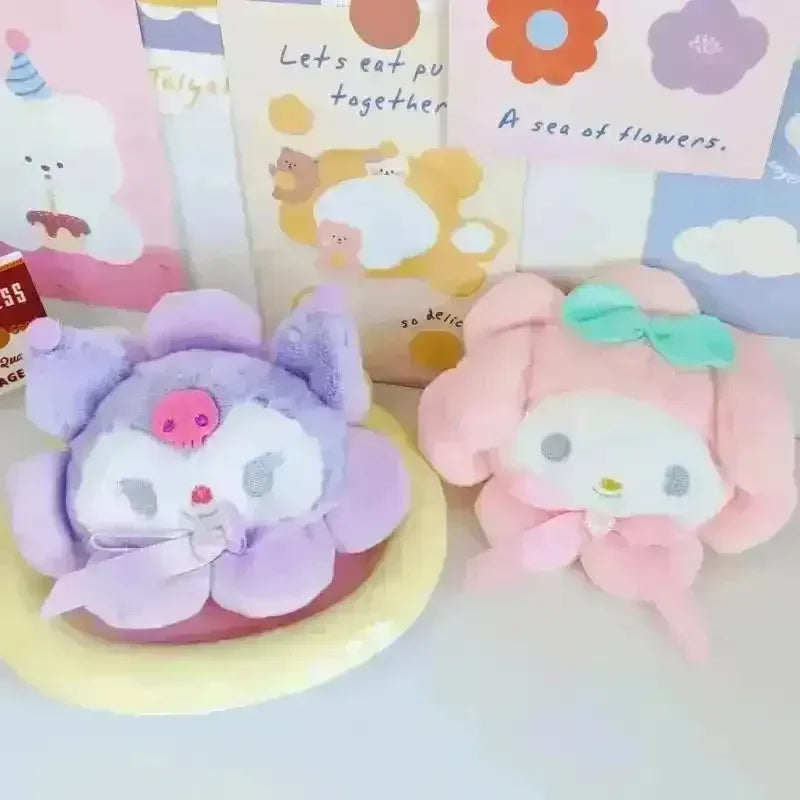 Sanrio Flower Series Plush Keychain - Bear Hugs