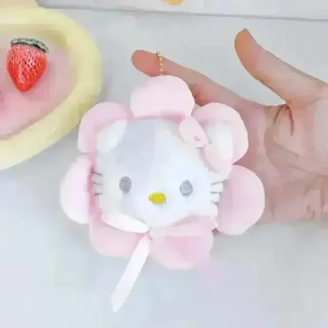 Sanrio Flower Series Plush Keychain - Bear Hugs
