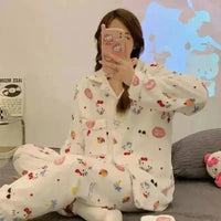 Sanrio Fluffy Pajamas Set - Bear Hugs