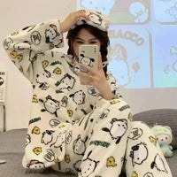 Sanrio Fluffy Pajamas Set - Bear Hugs