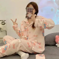 Sanrio Fluffy Pajamas Set - Bear Hugs