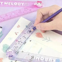 Sanrio Folding Ruler with Shapes (30 cm) - Bear Hugs