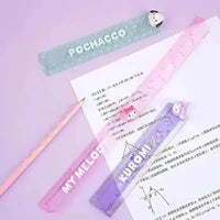 Sanrio Folding Ruler with Shapes (30 cm) - Bear Hugs