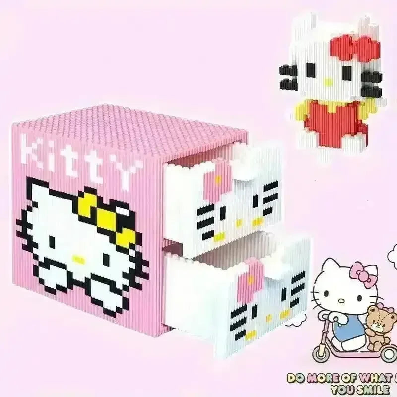 Sanrio Hello Kitty Drawers Building Block Set - Bear Hugs