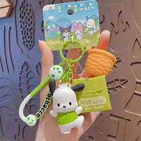 Sanrio Kawaii Basket 3D Keychain - Bear Hugs