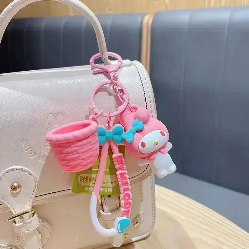 Sanrio Kawaii Basket 3D Keychain - Bear Hugs