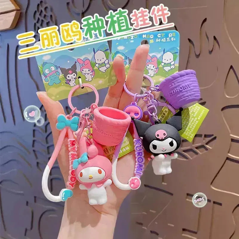 Sanrio Kawaii Basket 3D Keychain - Bear Hugs