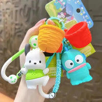 Sanrio Kawaii Basket 3D Keychain - Bear Hugs