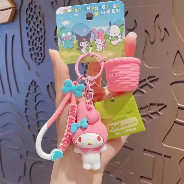 Sanrio Kawaii Basket 3D Keychain - Bear Hugs